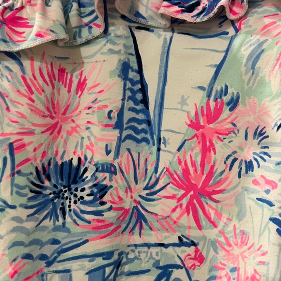 Lilly Pulitzer Pink and Blue Swimsuit Size 9-12mo - Picture 2 of 8